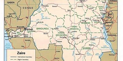 Zairas afrikos žemėlapis